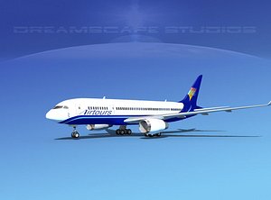 3d model airline boeing 787-8 787