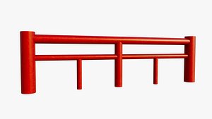 Japan Red Fence model