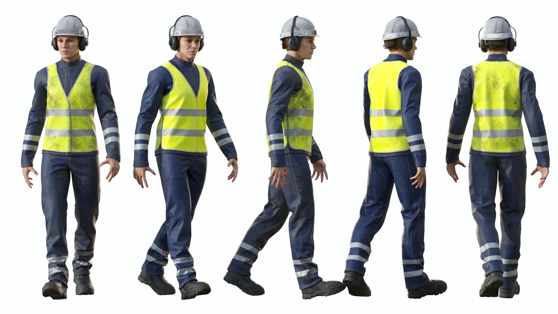 Road worker 2 3D - TurboSquid 2162334