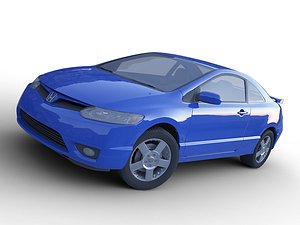 3d model honda civic si coupe
