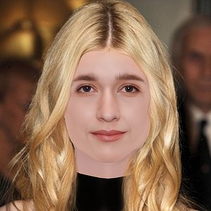 3D Alice Englert Head - No Hair - Low poly head for game model