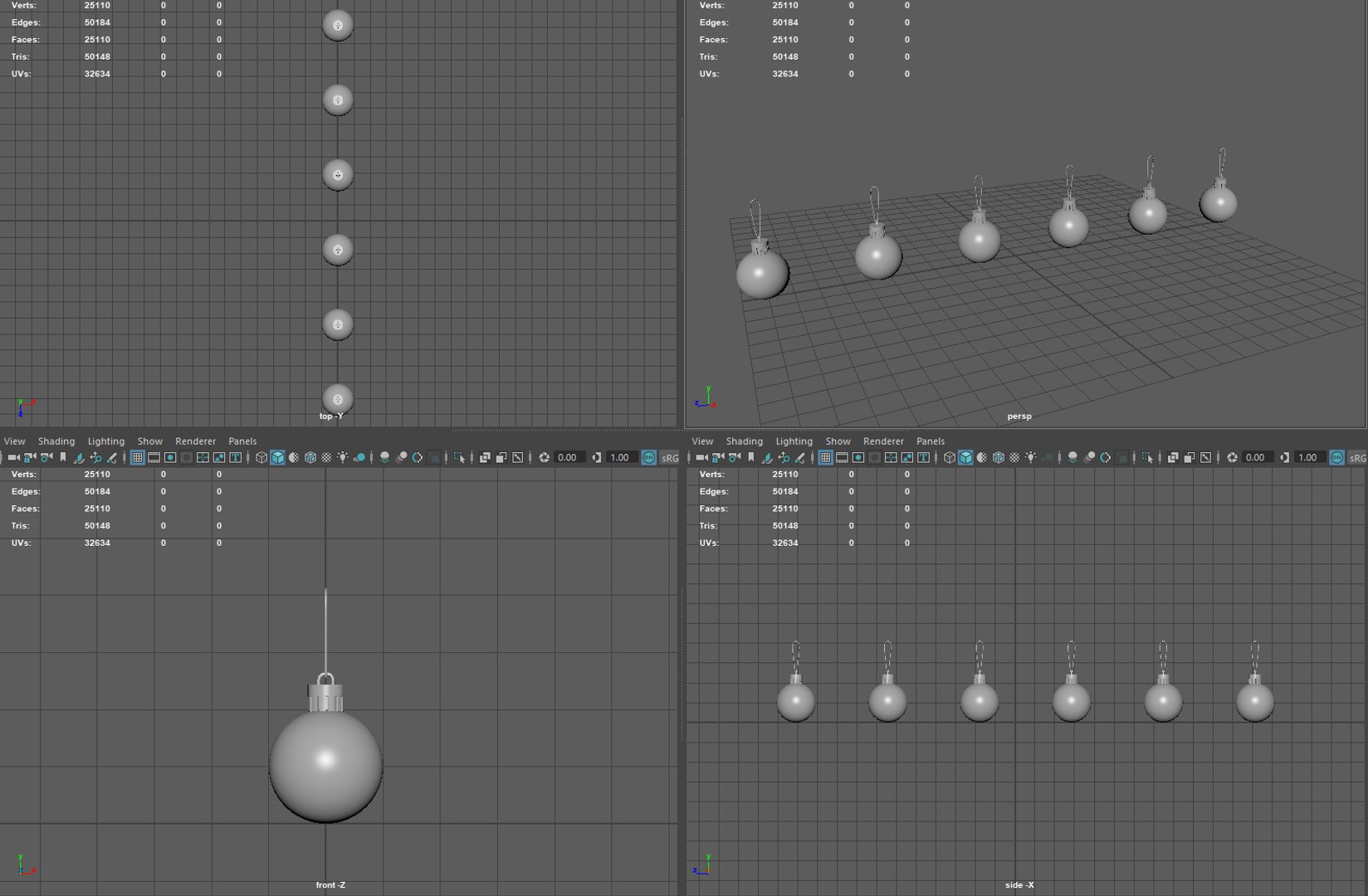 Christmas Balls 3d Model Turbosquid 1645314