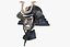 3D samurai helm