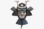 3D samurai helm