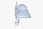 3D samurai helm