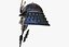 3D samurai helm