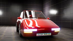 STYLIZED SPORT CARTOON CAR 3D MODEL 3D model