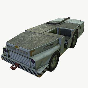 Aircraft carrier deck tow tractor model