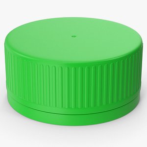 3D Green Bottle Cap model