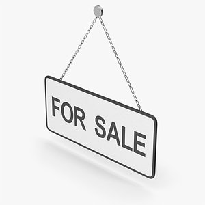 3D For Sale Hanging Sign