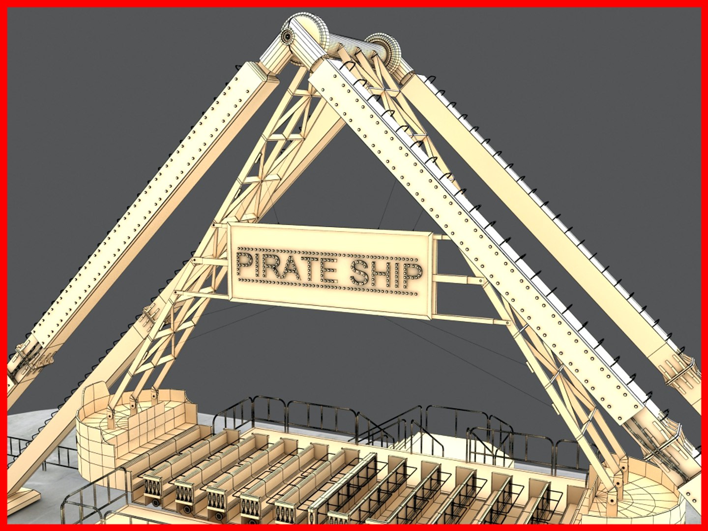 3d pirate ship ride