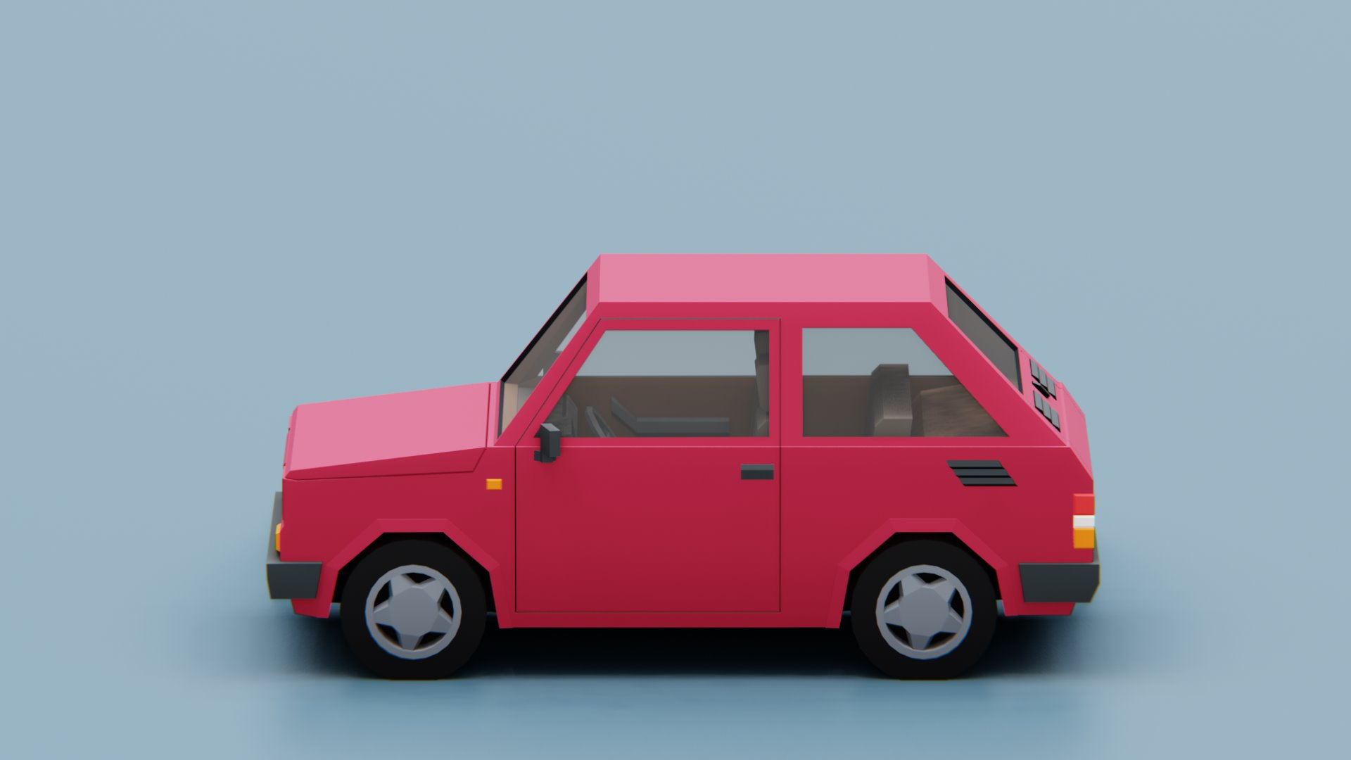 modèle 3D de Micro voiture stylisée des années 80 - TurboSquid 1736838