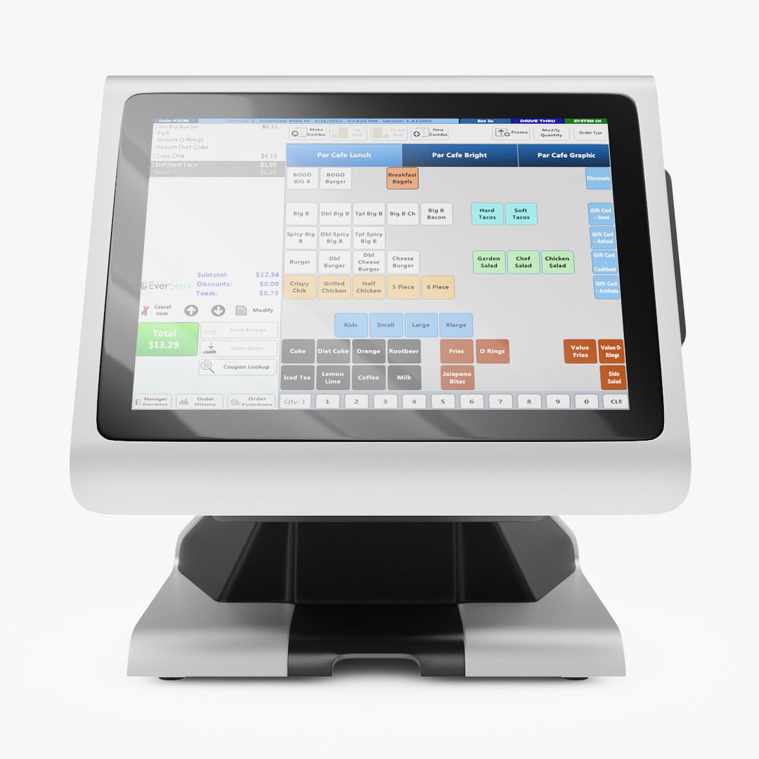 pos terminal everserv 7000 3d max