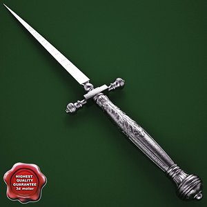 3d venetian fusetto dagger 16th