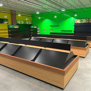 Interior Market Natural Foods 3D model