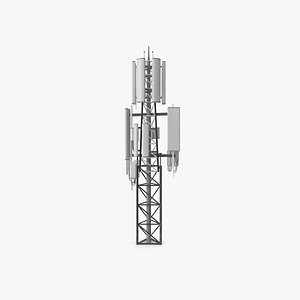 3D Base Station Cell Phone Tower