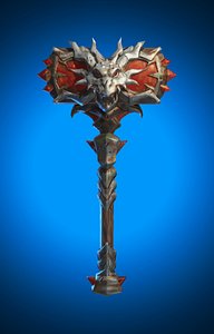 3D Stylized Axe Weapon Low Poly Game Ready