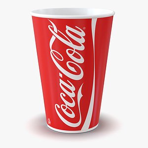 3d drink cup coca cola