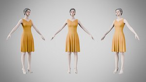 3D Dress 36 Amber Glow