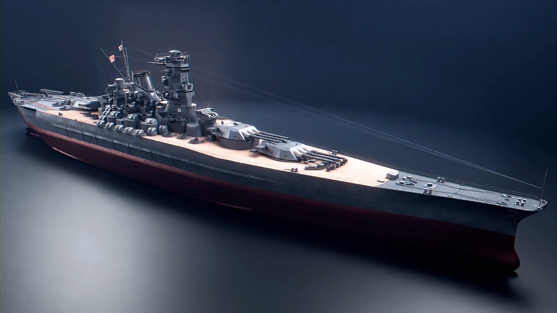 日本の戦艦大和3Dモデル - TurboSquid 1741217