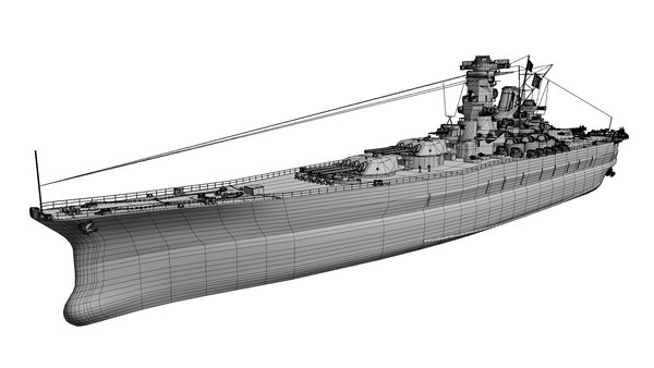 日本の戦艦大和3Dモデル - TurboSquid 1741217