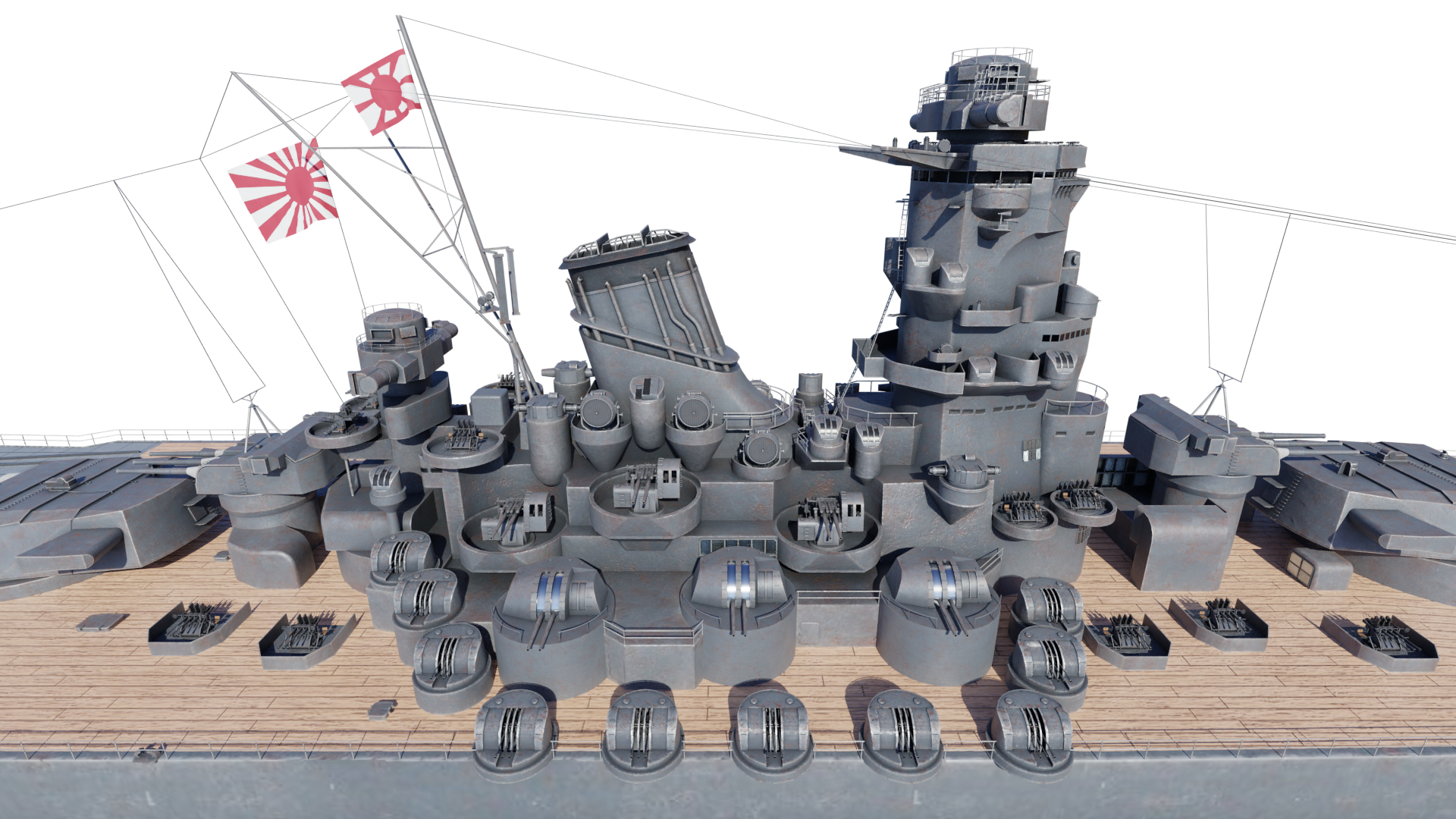 日本の戦艦大和3Dモデル - TurboSquid 1741217