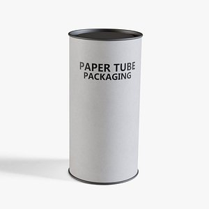 White Paper Tube 14 3D