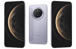 3D Huawei Mate 70 Wind Purple Low Poly