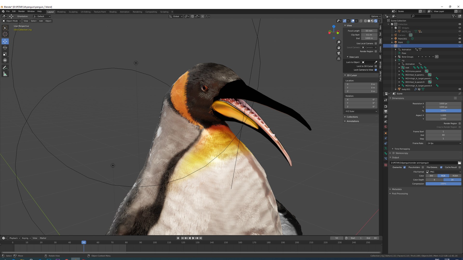 Bird rigged 3D model - TurboSquid 1631055