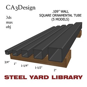 109 Wall Sq Orn Tube