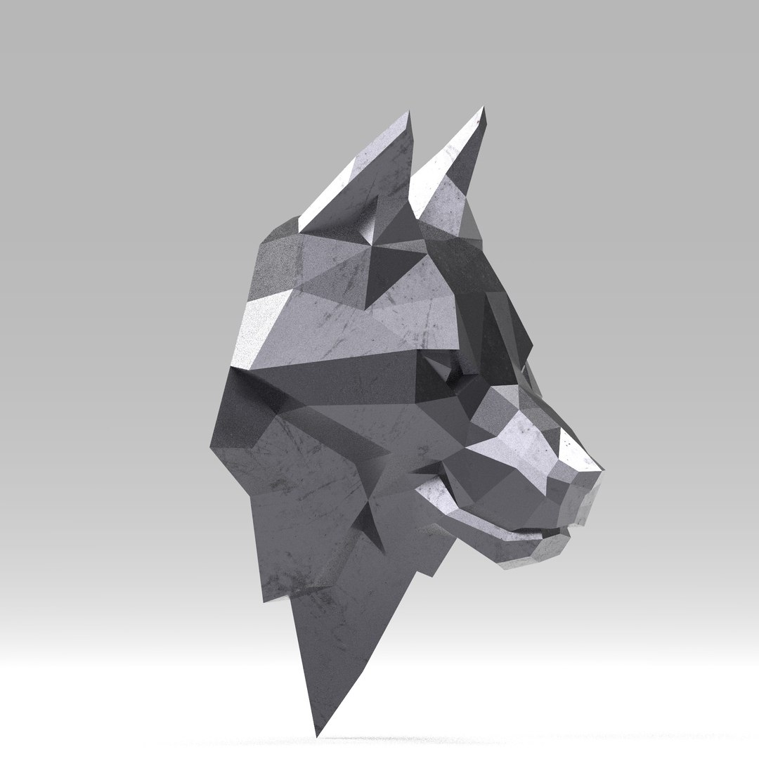 Print Wolf Head Model - TurboSquid 1676665