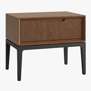 3D model Velvet bedside table