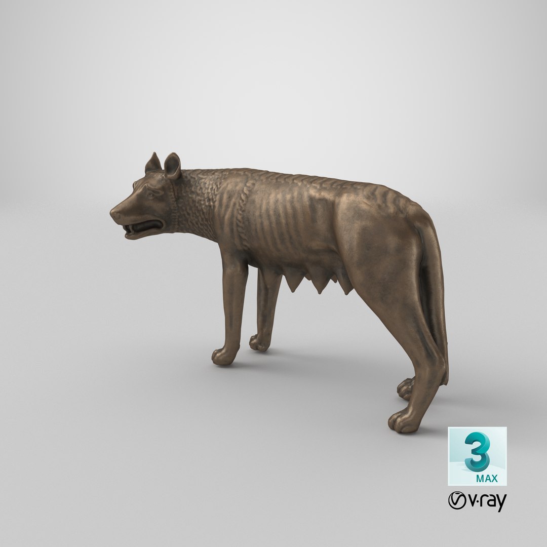 3D Capitoline Wolf https://p.turbosquid.com/ts-thumb/1a/qojmr7/Sd/stemcell_max_vray_render/png/1669242219/1920x1080/fit_q87/b303587eee50b104529d781b8b63f10af80311e1/stemcell_max_vray_render.jpg