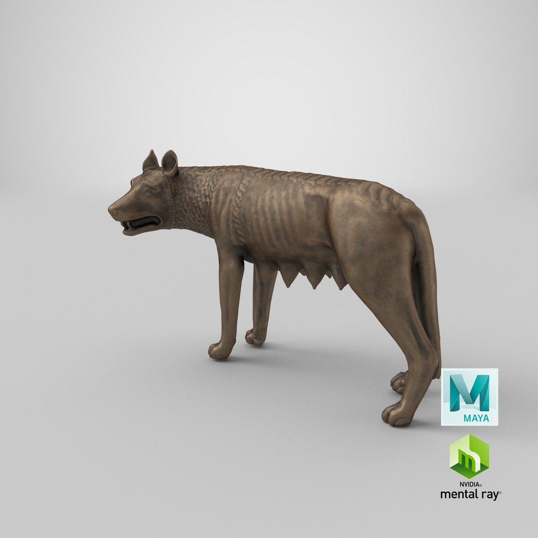 3D Capitoline Wolf https://p.turbosquid.com/ts-thumb/1a/qojmr7/yG/stemcell_maya_mental_ray_render/png/1669242222/1920x1080/fit_q87/c7558042ca2cb4e5924495d8d69f2d783e5272e4/stemcell_maya_mental_ray_render.jpg