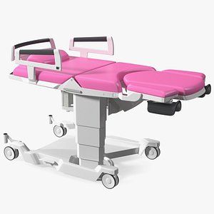 AVE 2 Childbirth Bed Pink 3D model