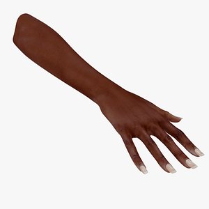 African Woman Hand Rigged for Maya