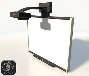 Smartboard interactive low poly
