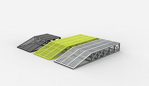 3D modular ramp set 02 3D model