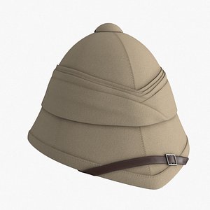 Historical British Empire Pith Helmet 3D model