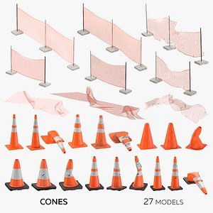 3D Cones Collection - 27 models model