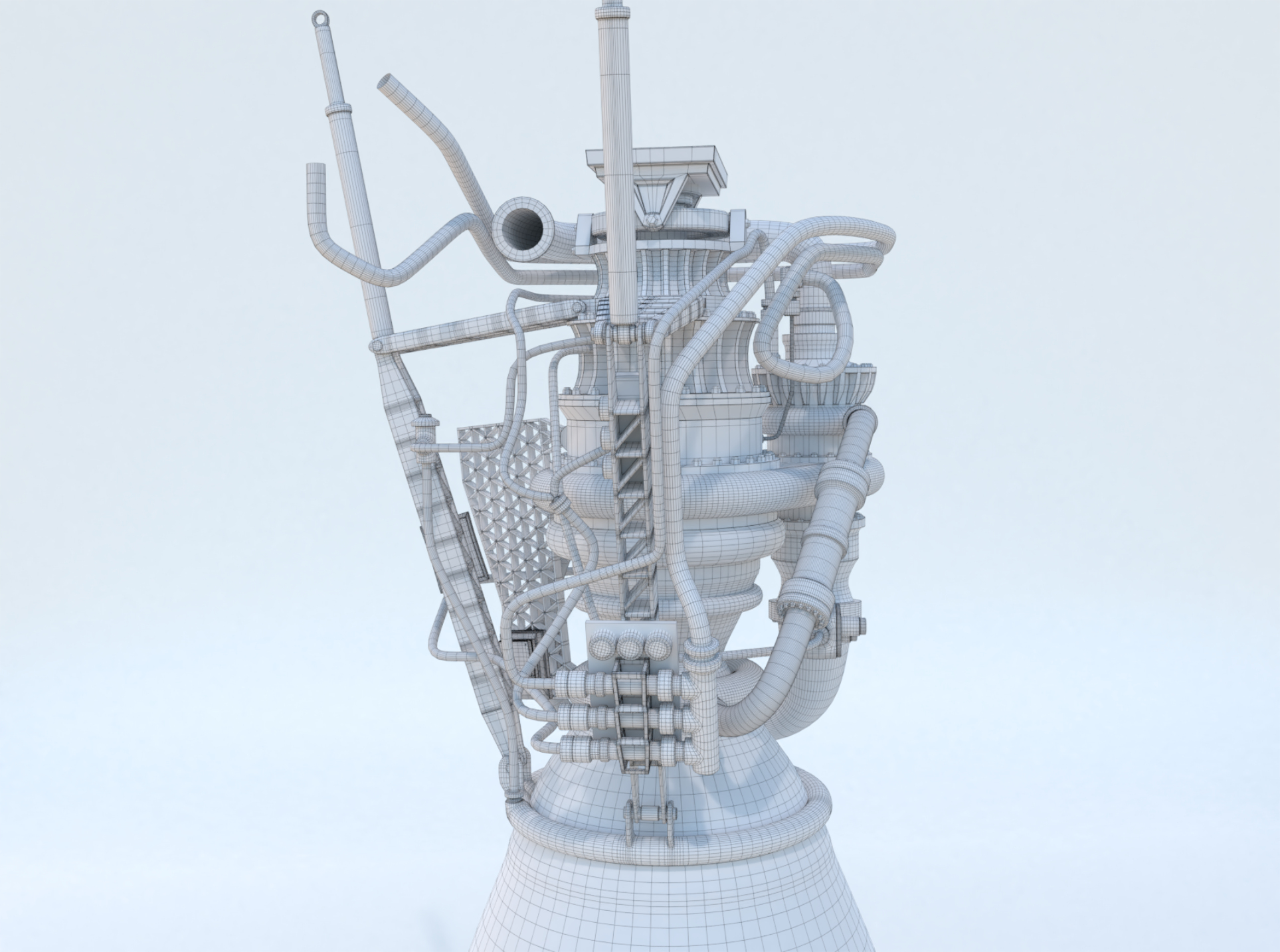 Silnik rakietowy SpaceX Raptor Model 3D - TurboSquid 1798728