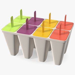 3D Homemade Ice Cream Popsicle Mold model