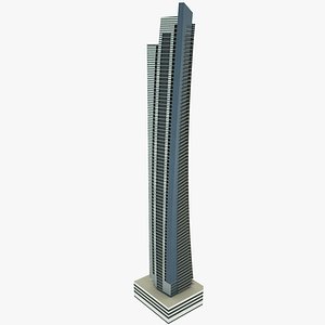 dubai ocean heights 3D model