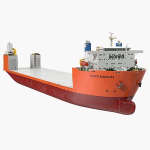 Black Marlin Heavy Lift Vessel Rigged