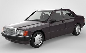 Mercedes Benz 190E 1990 W201 3D model