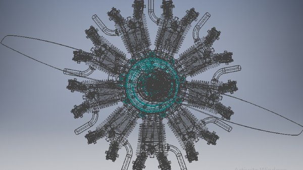 Maquette Moteur Radial 9 Cylindres – 1100 Pièces – Hélice Électrique Et Pistons Animés – Kit STEM Adulte – 14 Ans Et +