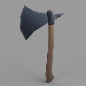stylized axe weapon 3D model