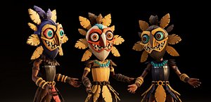 Stylized Character Druid 6 3D model