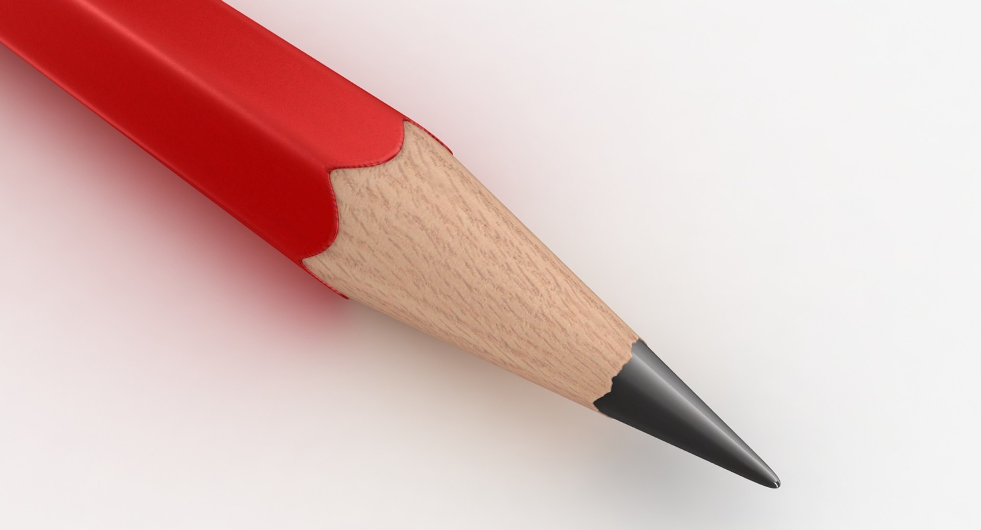 Realistic Red Pencil Small Model - TurboSquid 1167613