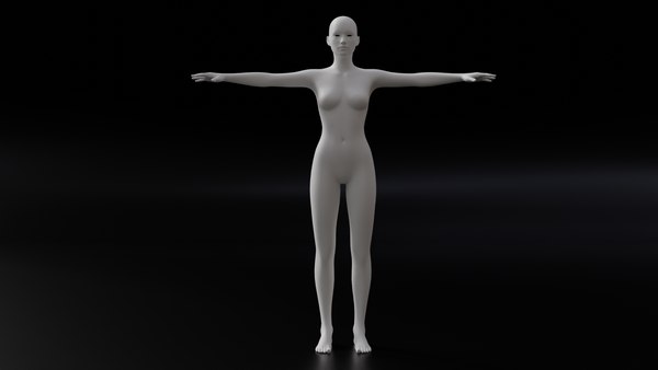 Malha Base Feminina Modelo 3D - TurboSquid 1092820